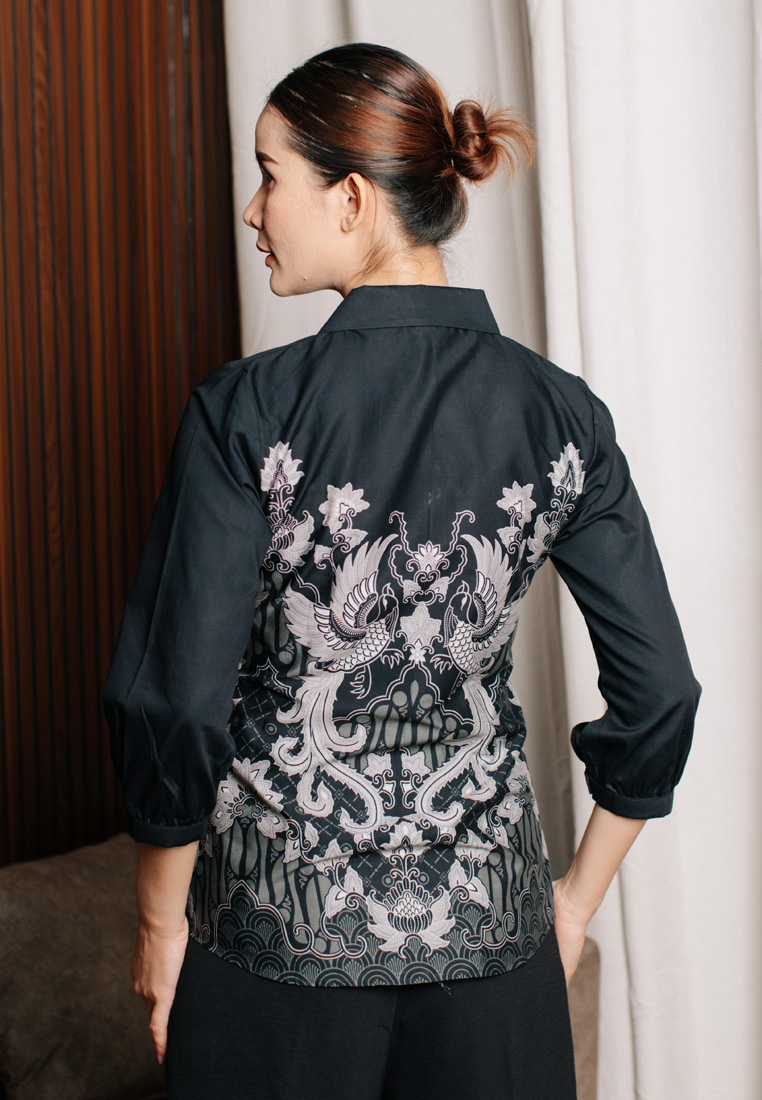 Hadinata Batik Wanita Superfine Blouse Prina Partha-0